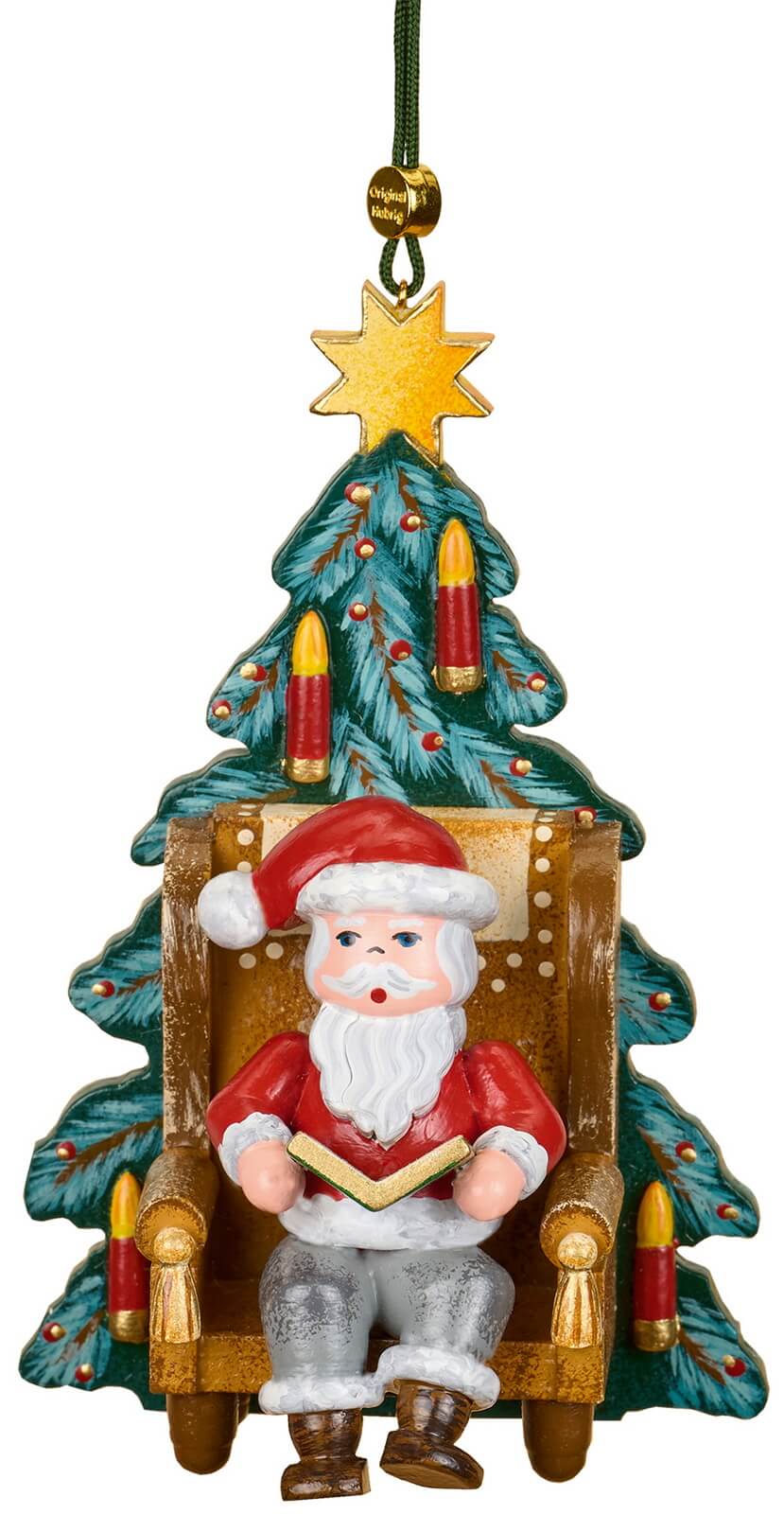 Christbaumschmuck Weihnachtsmann zum Hängen von Hubrig Volkskunst