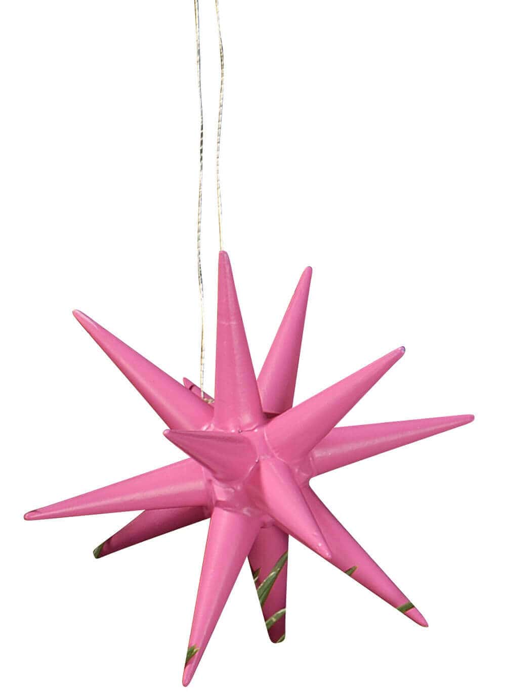Christbaumschmuck Weihnachtssterne pink, 6-teilig von Albin Preißler_Bild1