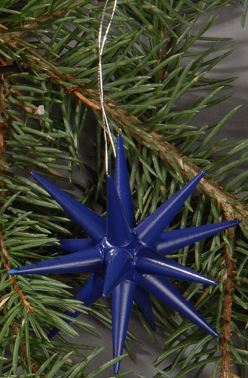 Christbaumschmuck Weihnachtssterne dunkelblau, 4-teilig von Albin Preißler_Bild2