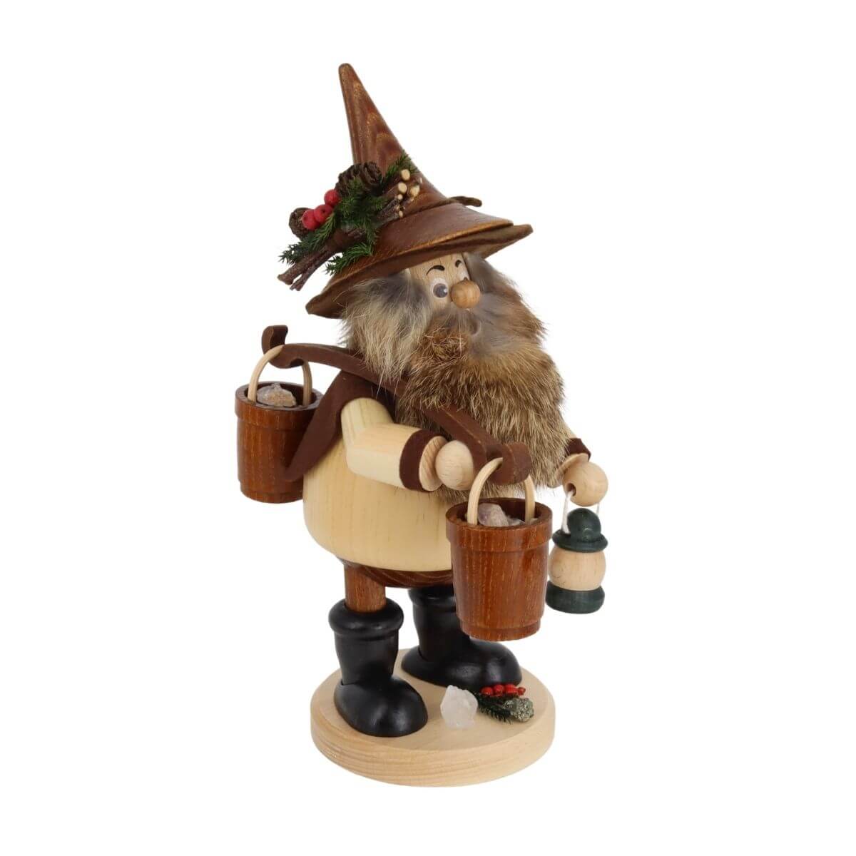 Räuchermännchen Erzträger mit Eimer, 26cm von DWU Drechselwerkstatt Uhlig
