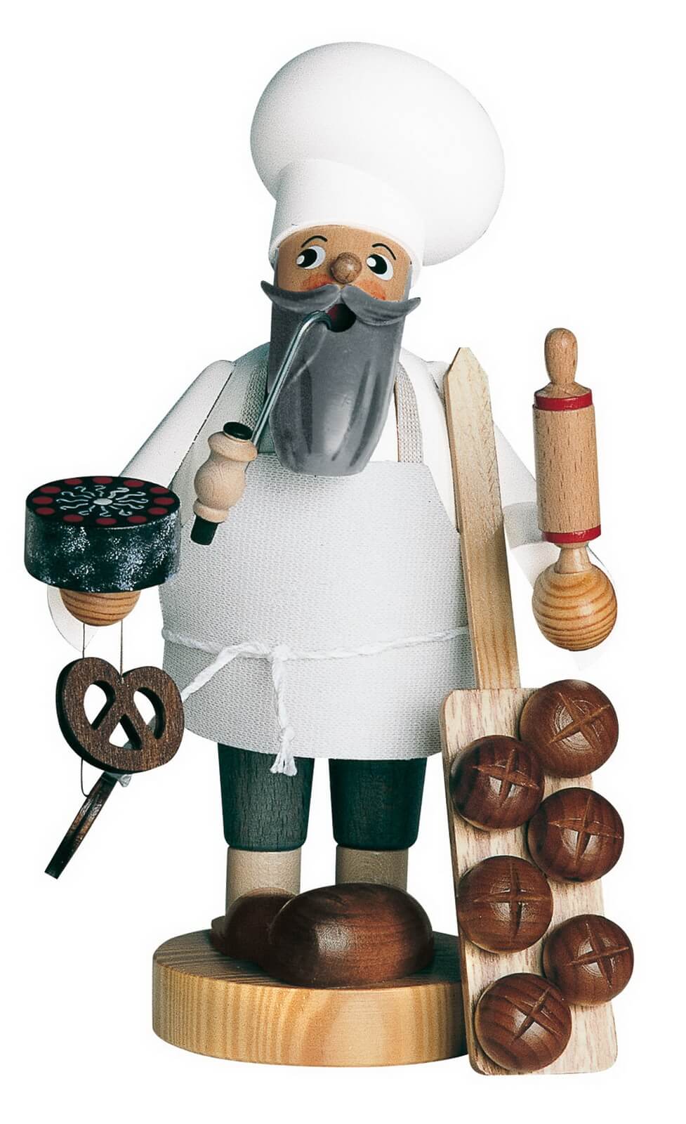 Räuchermännchen Bäcker, 21 cm, farbig von KWO