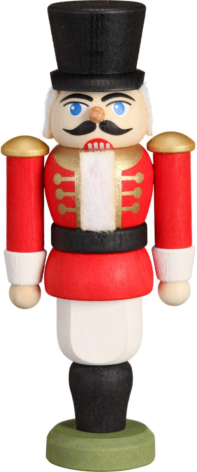 Nussknacker Husar, rot, 9 cm von Seiffener Volkskunst eG