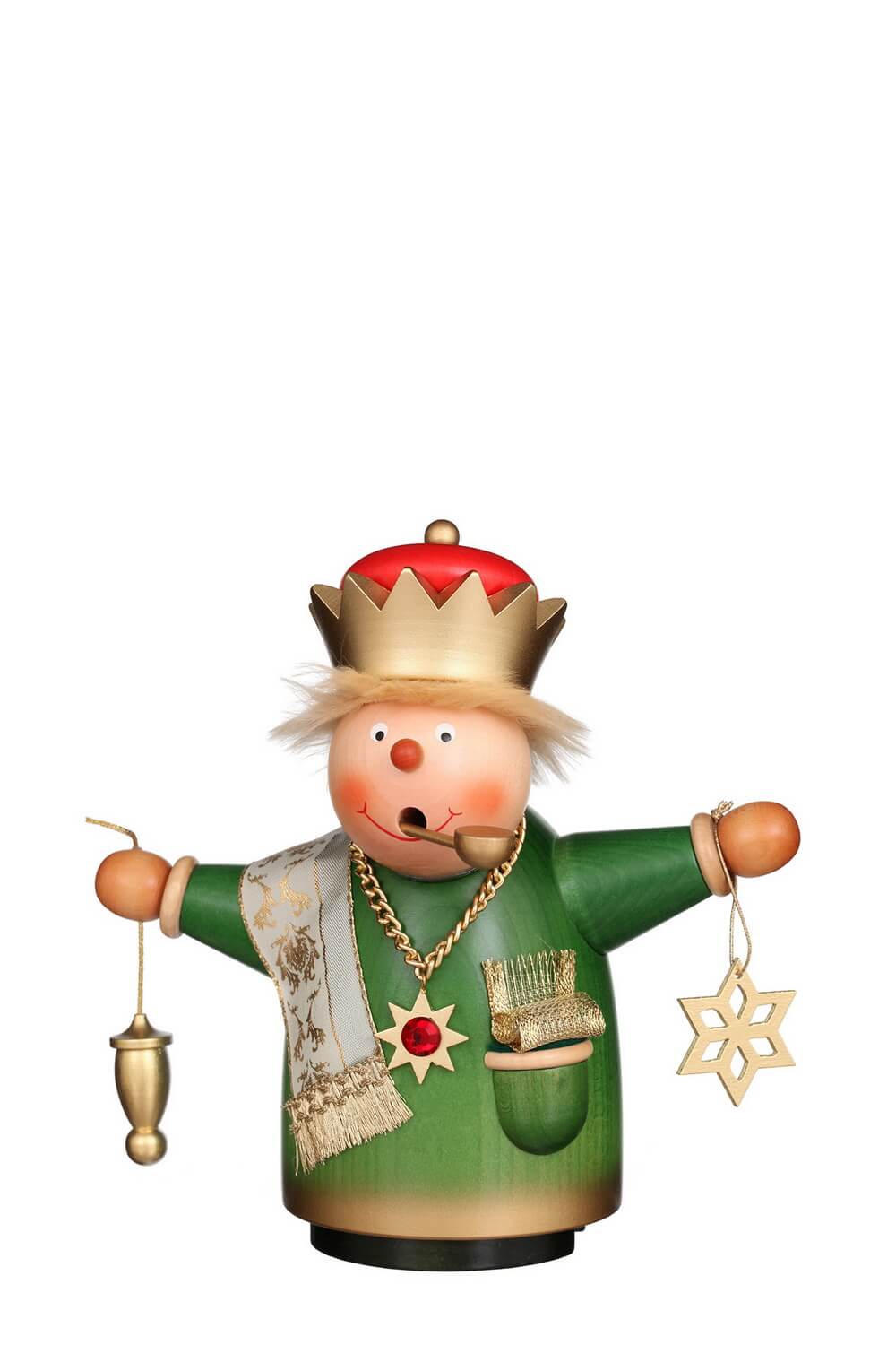 Räuchermännchen Borzel Melchior, 20 cm, farbig von Christian Ulbricht