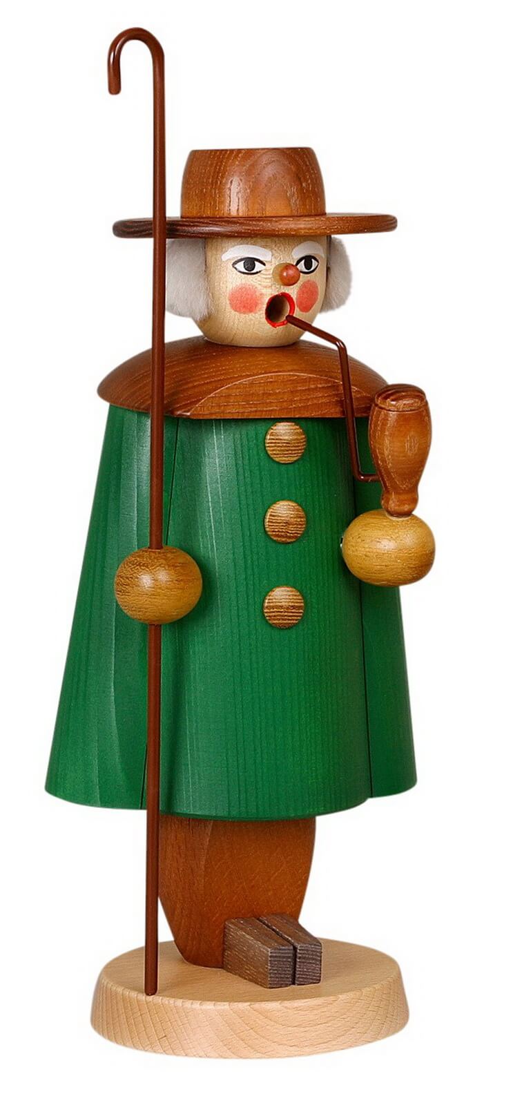 Räuchermännchen Schäfer, grün, 27 cm von Jan Stephani