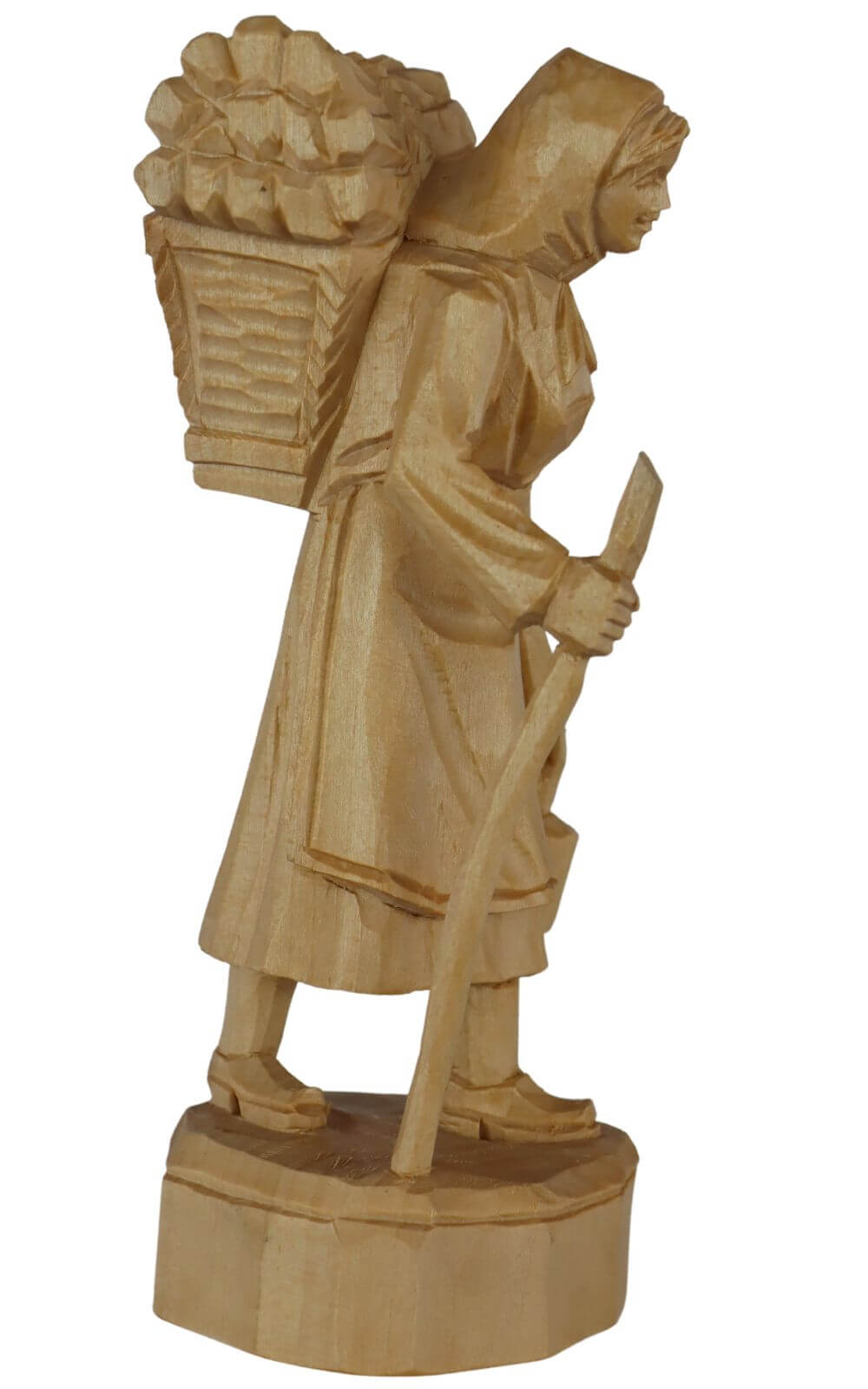 Waldfrau, natur, geschnitzt, 20 cm von Schnitzkunst aus dem Erzgebirge_2