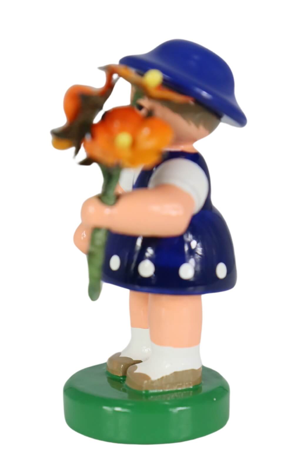 Miniatur Blumenmädchen, dunkelblau von Figurenland Uhlig GmbH_3