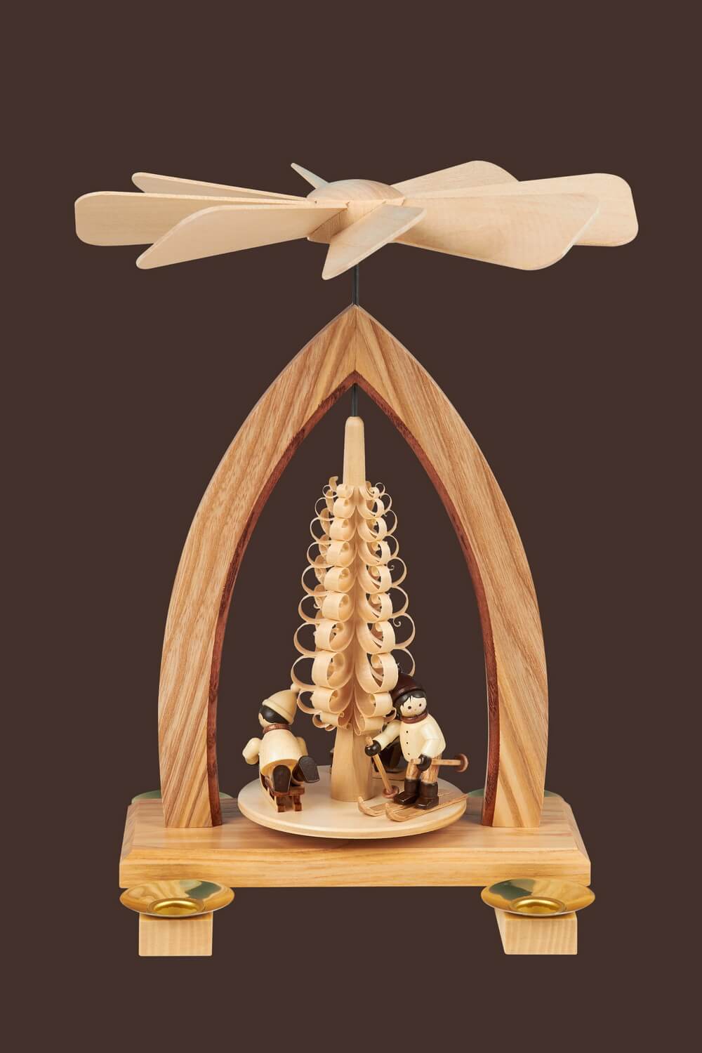 Weihnachtspyramide Winterkinder, 26 cm von Heinz Lorenz_1
