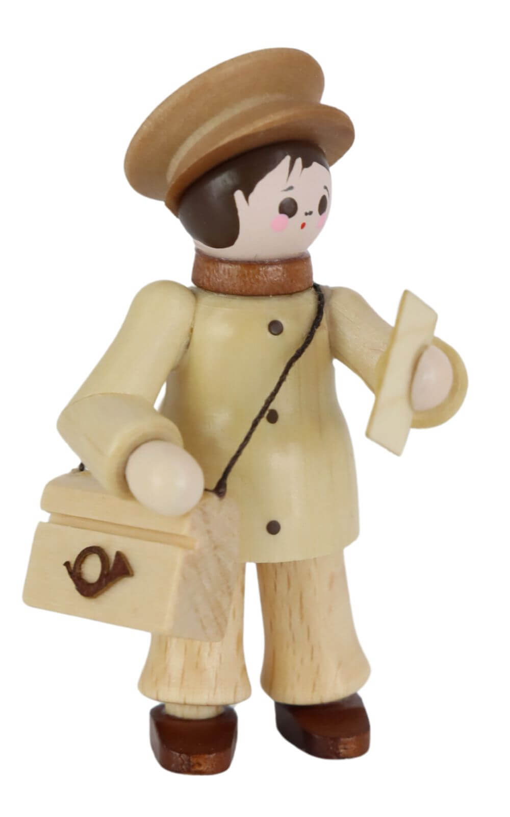 Miniatur Briefzusteller, natur, 6 cm von Romy Thiel