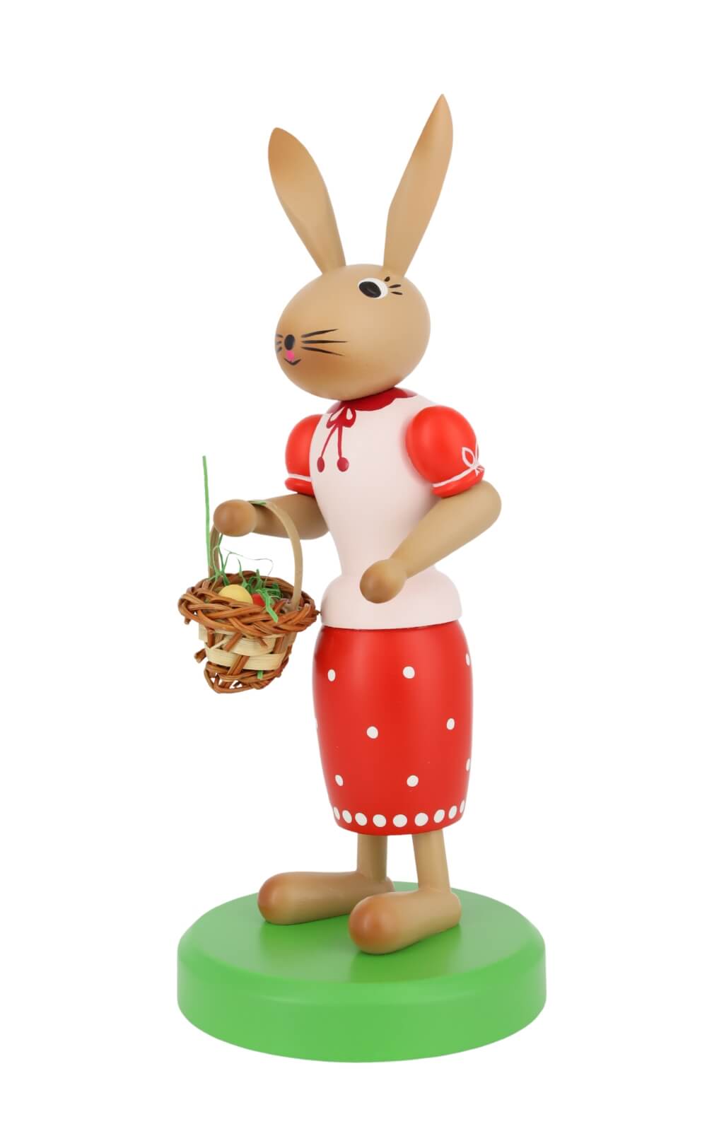 Osterhase - Häsin mit Eierkorb, 28 cm von SEIFFEN.COM_2