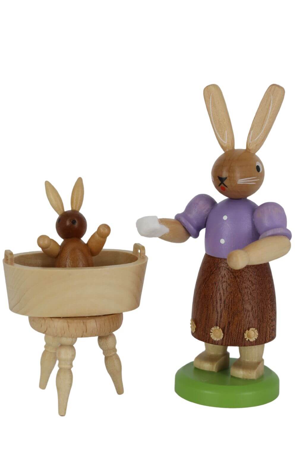 Osterhasenmutter mit badendem Kind von Müller Kleinkunst_1