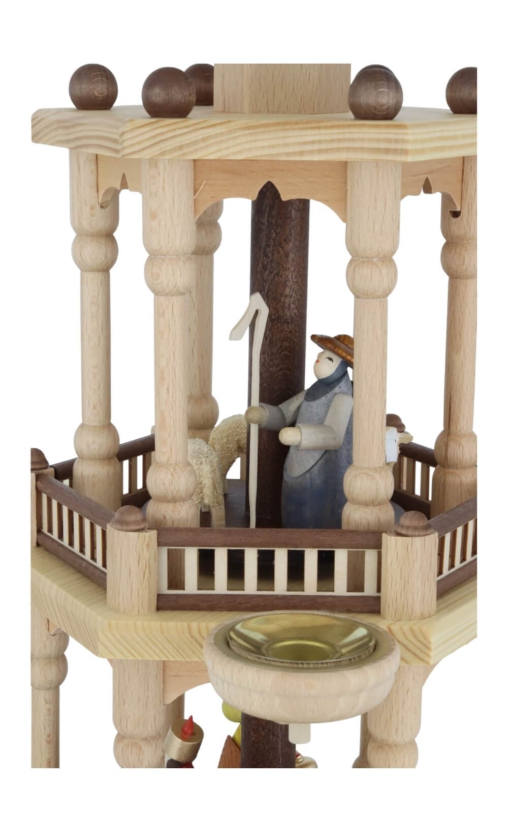 Weihnachtspyramide Heilige Familie, 3 - stöckig, 66 cm von Theo Lorenz_5