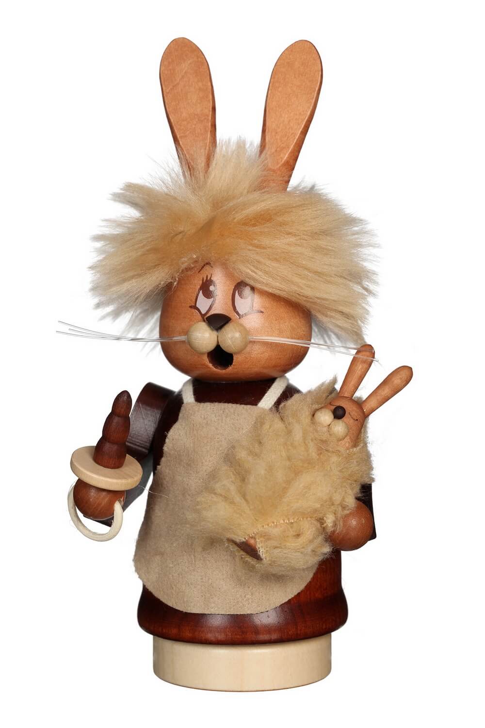Räuchermännchen Miniwichtel Häsin mit Baby, 16 cm von Christian Ulbricht
