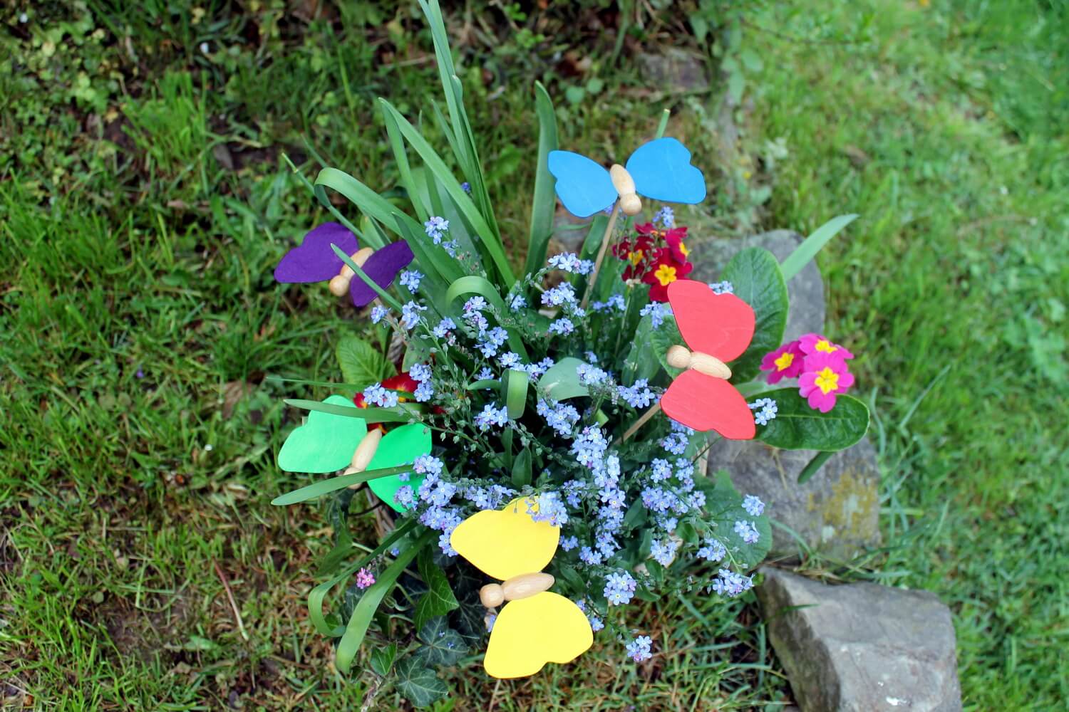 Blumenstecker Schmetterlinge, 5 Stück von Ebert GmbH_2