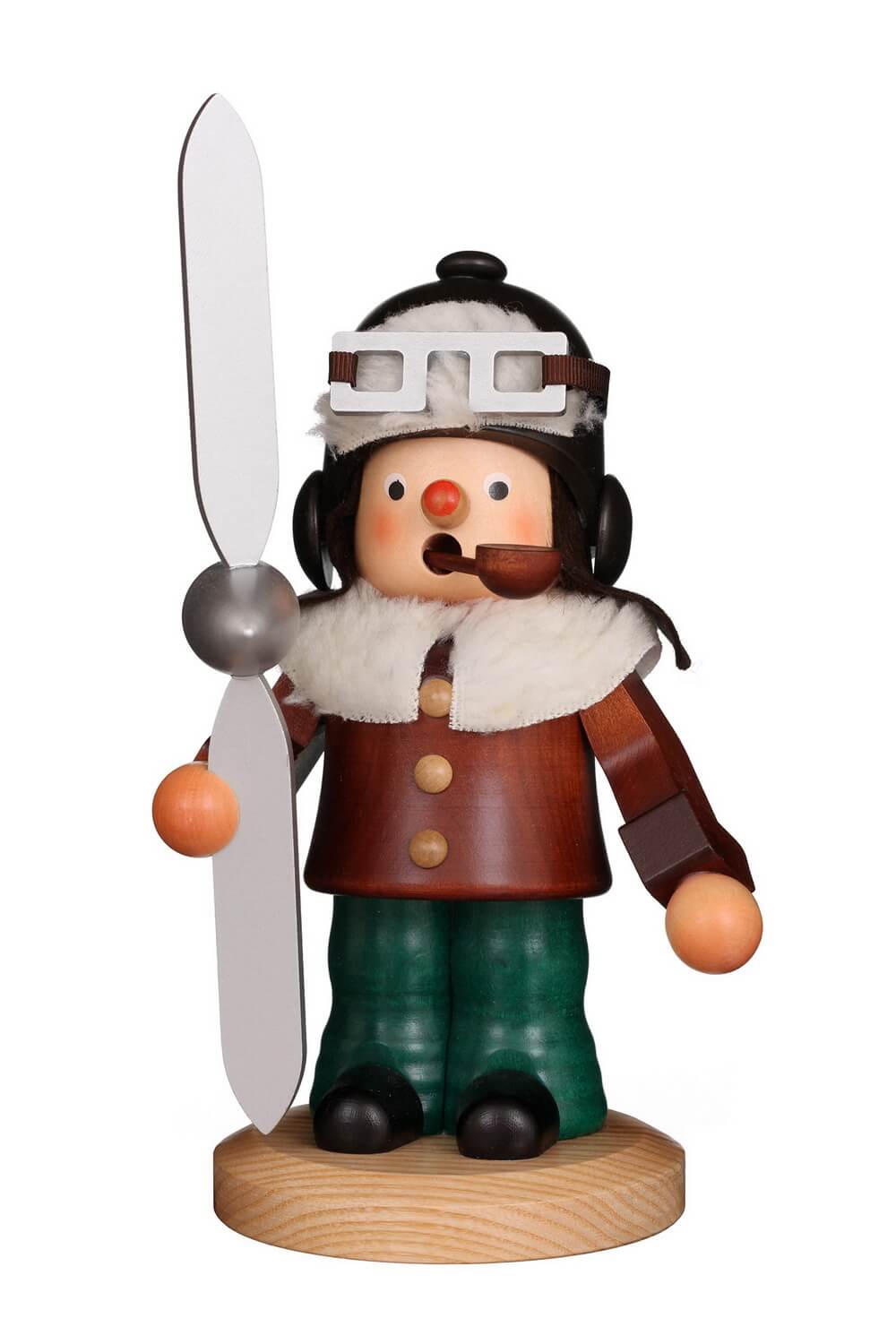 Räuchermännchen Pilot, 22 cm von Christian Ulbricht