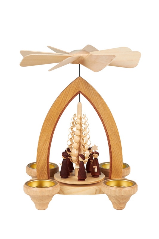Teelichtpyramide Kurrende, 26 cm von Heinz Lorenz