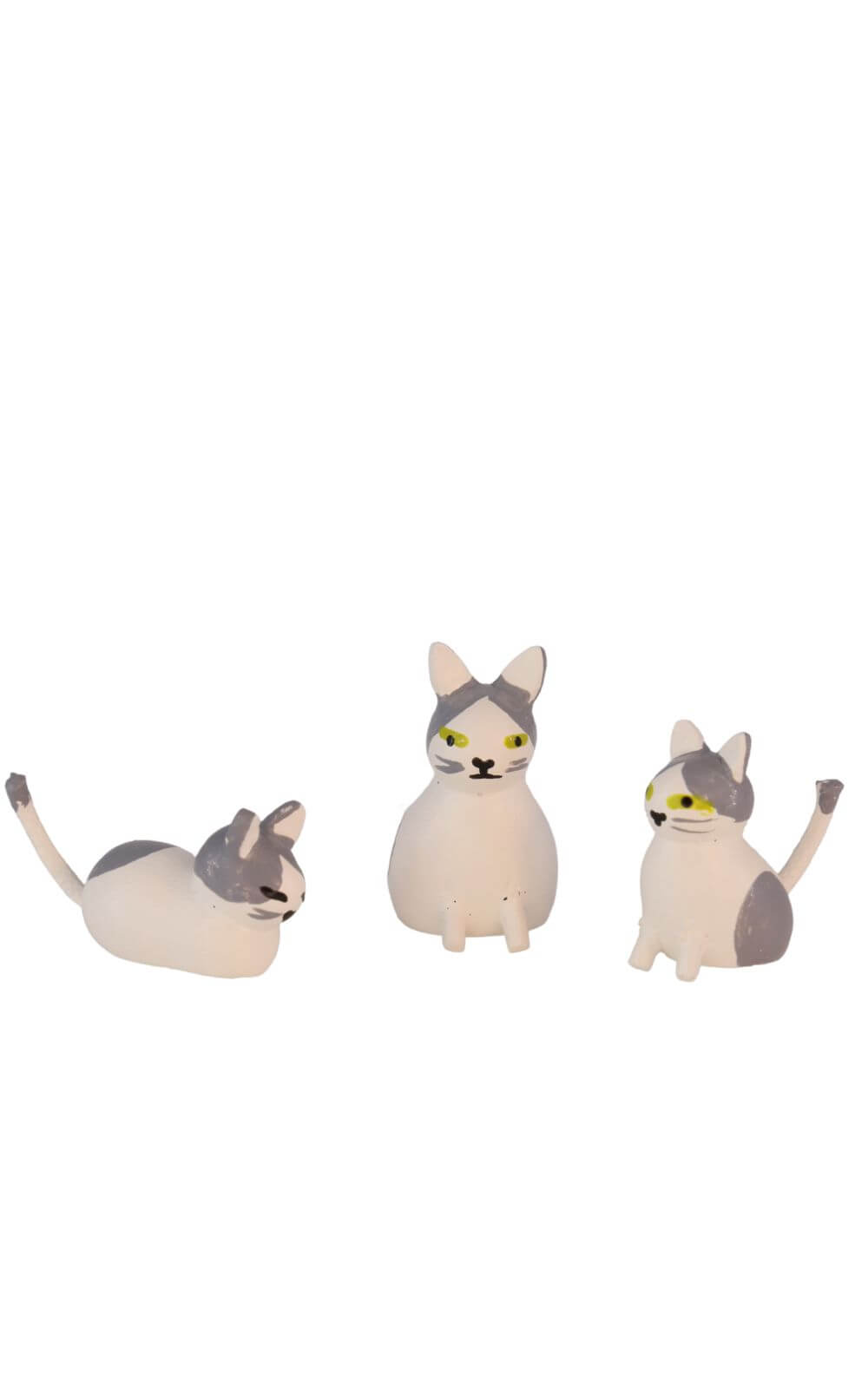Katzenfamilie, farbig, 3 - teilig von SEIFFEN.COM
