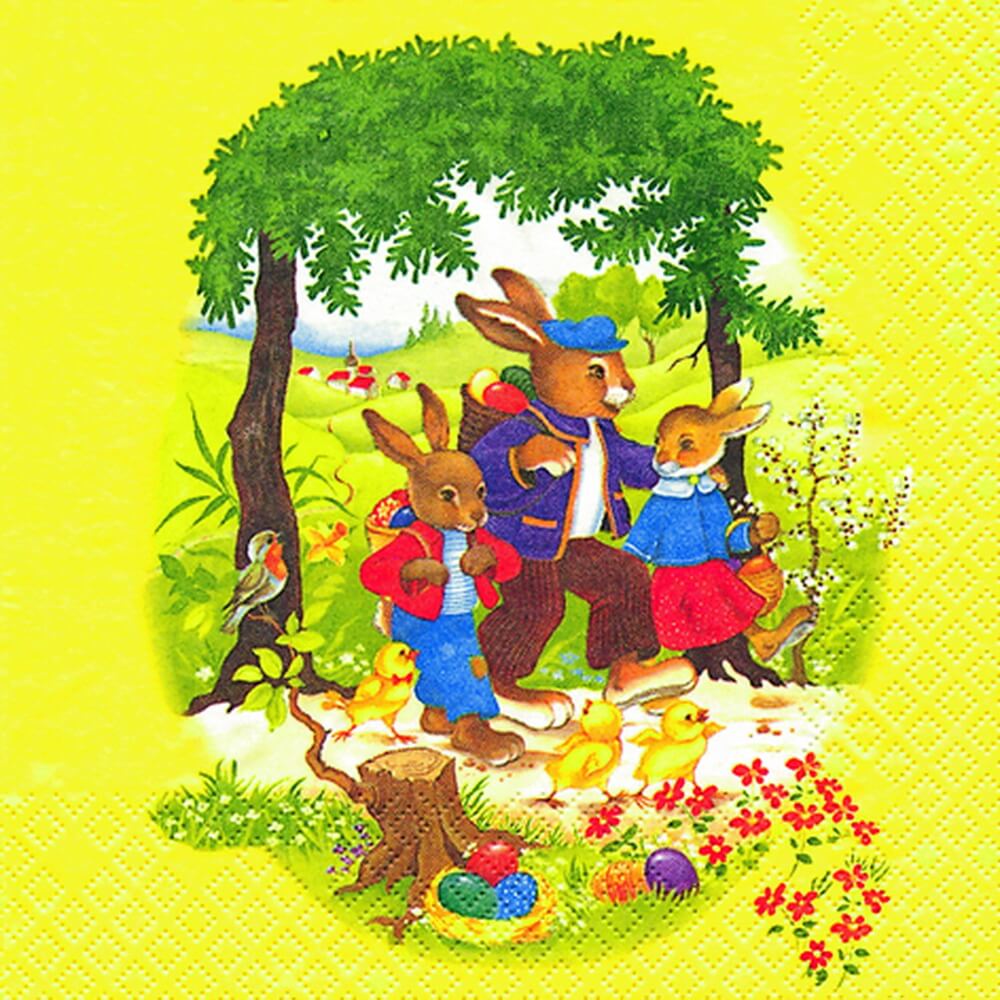 Osterservietten Osterspaziergang von Home Fashion®