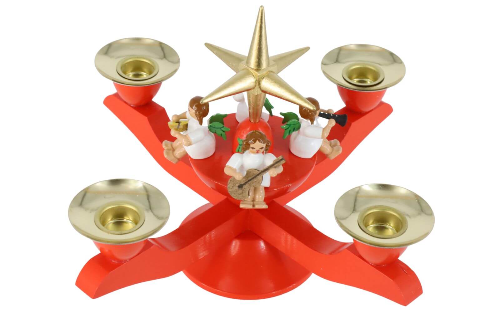 Adventsleuchter mit Weihnachtsengel, 13 cm von Richard Glässer_1