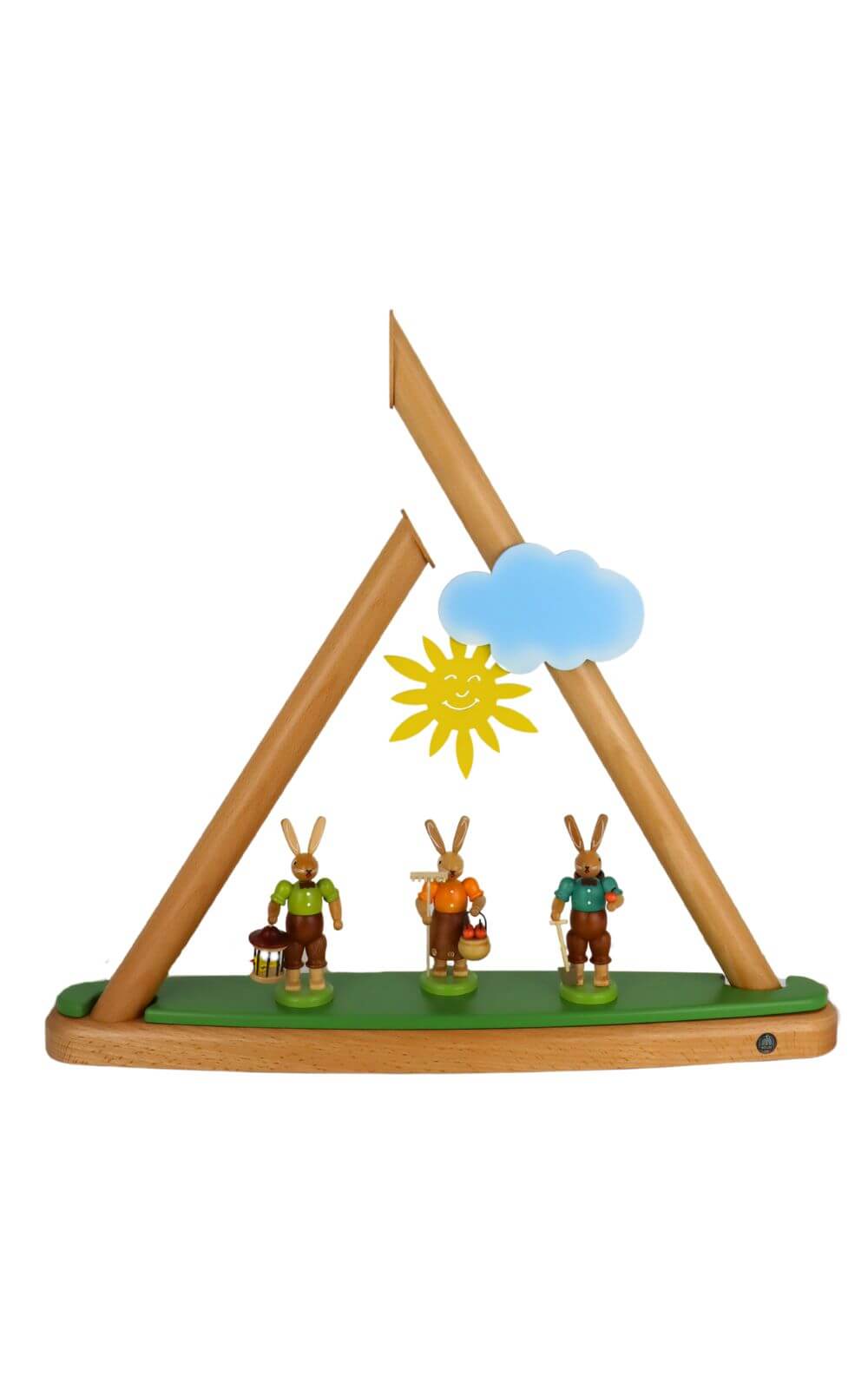LED Schwibbogen - Lichterspitze, modern mit Hasen, farbig, 47 cm von Müller Kleinkunst_2