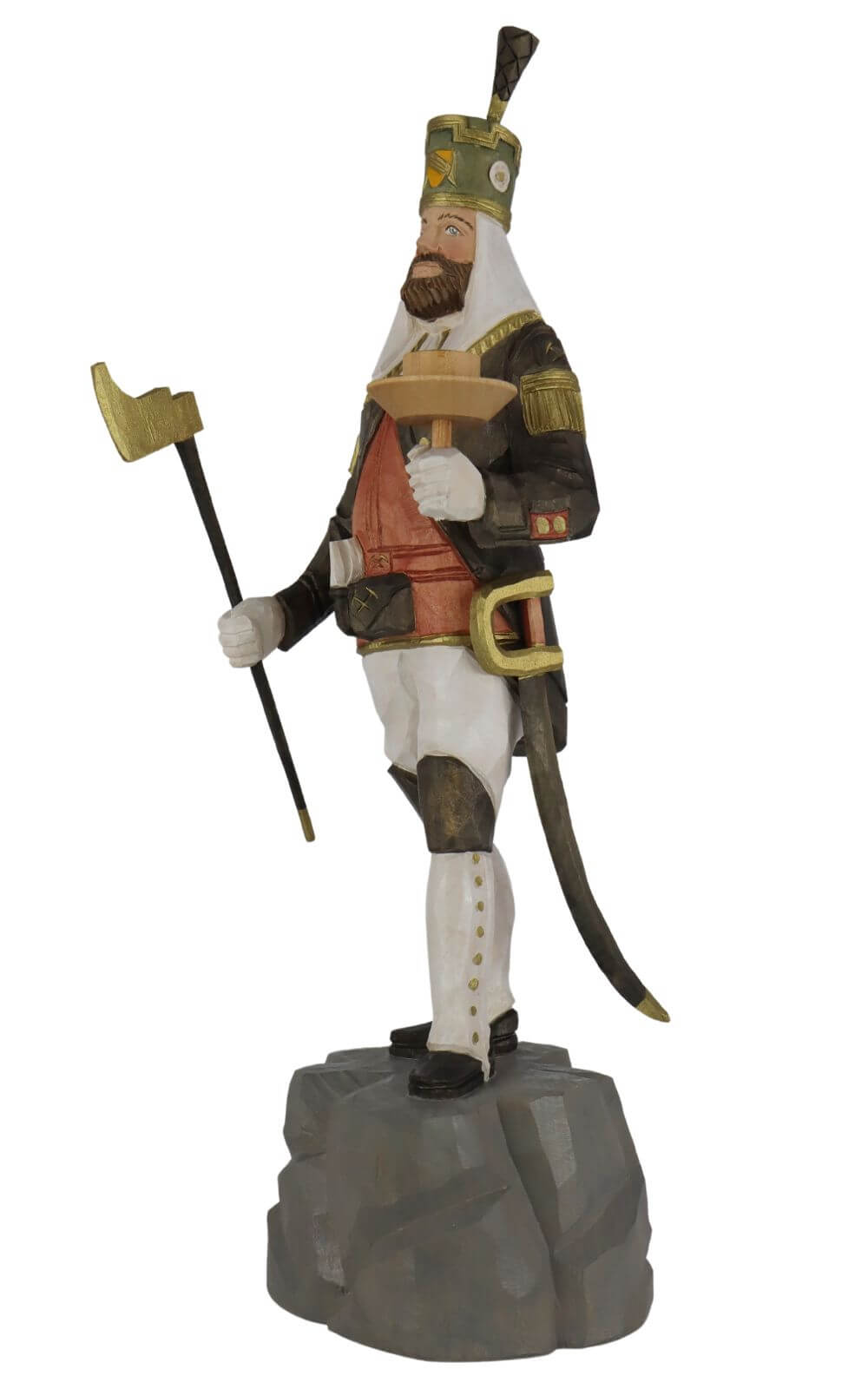 Freiberger Obersteiger, farbig, 32 cm von Schnitzkunst aus dem Erzgebirge_1