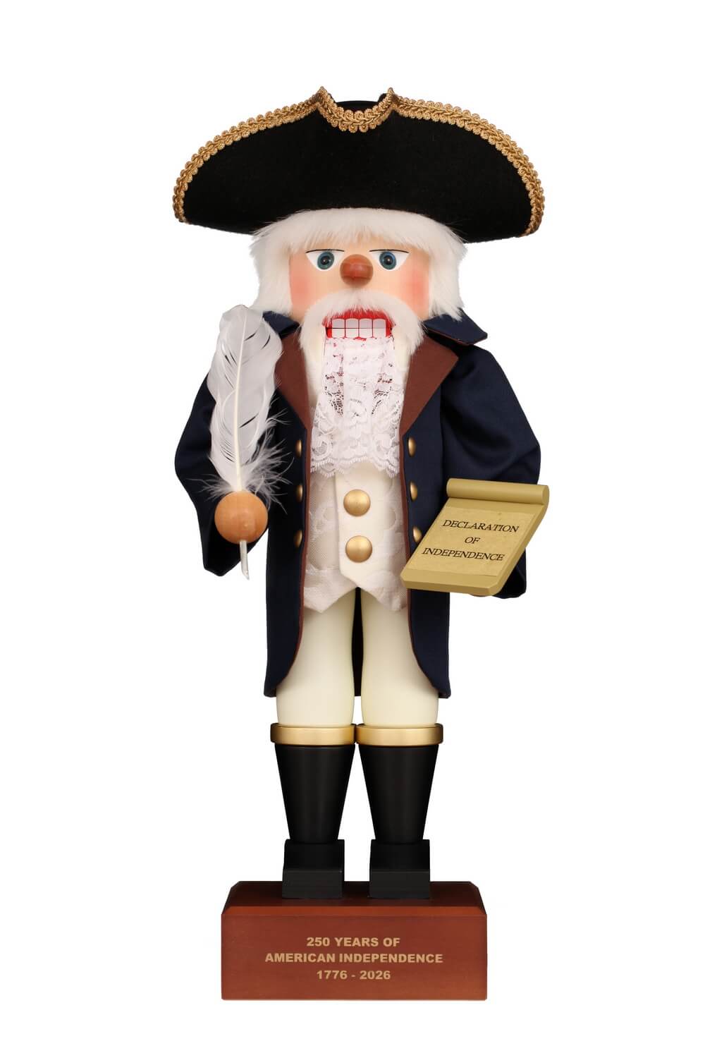 Premium Nussknacker American Founding Father, 47 cm von Christian Ulbricht, Made in Germany