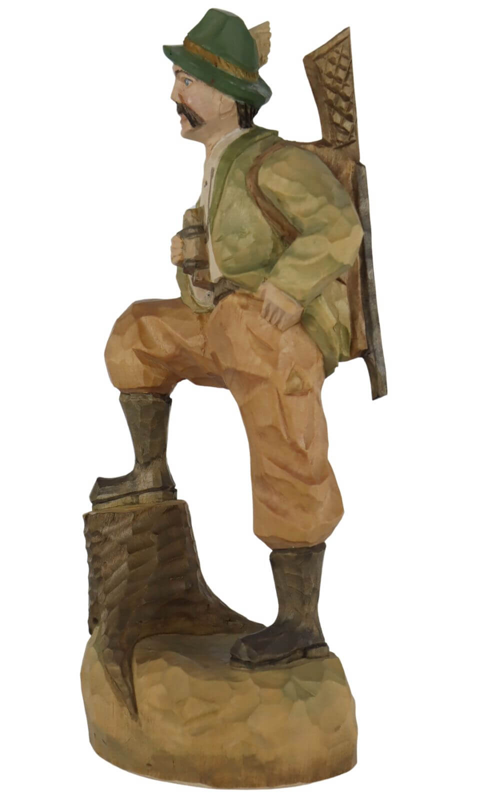 Förster, geschnitzt, 12 cm, farbig von Schnitzkunst aus dem Erzgebirge_1