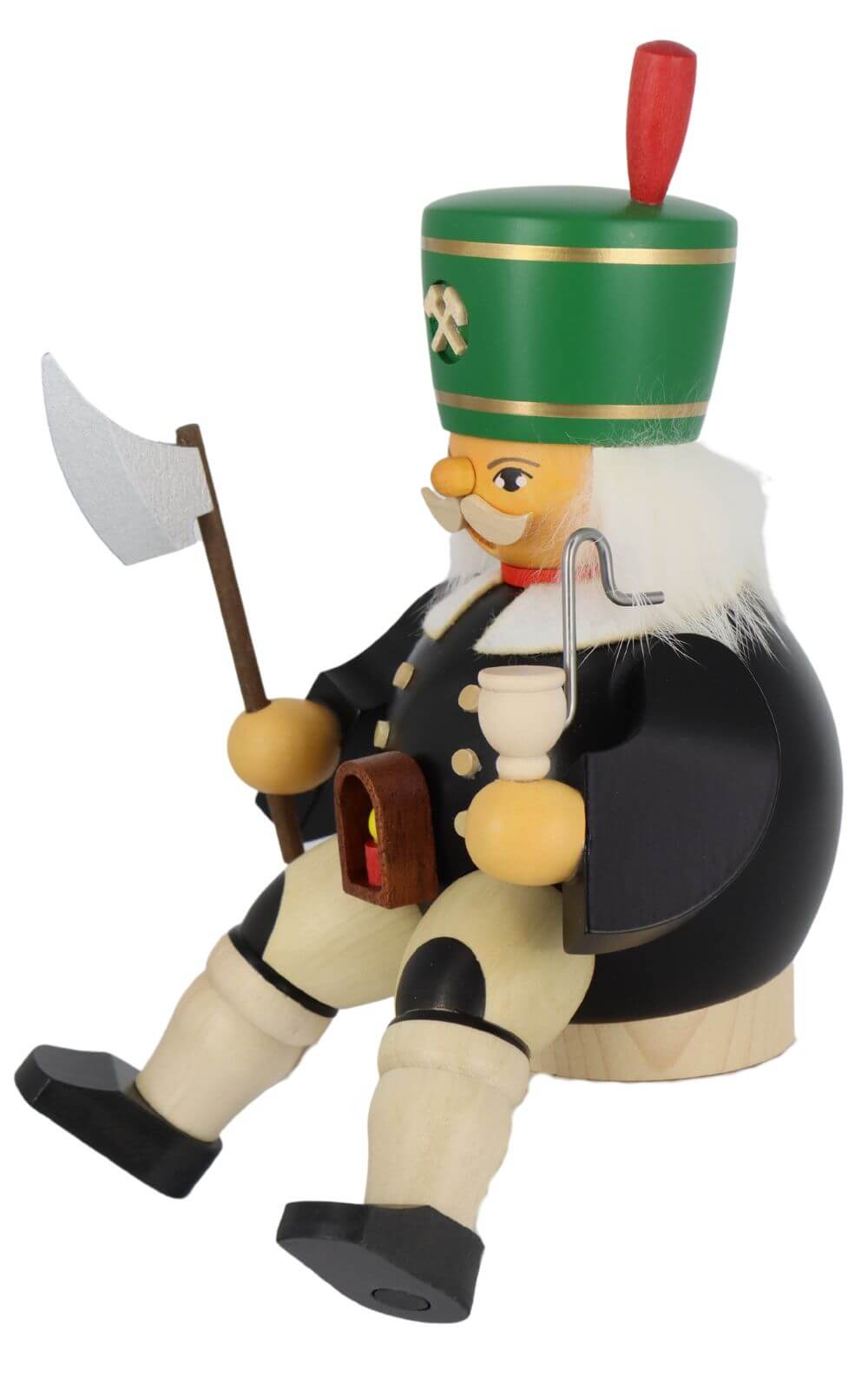 Räuchermännchen Bergmann, sitzend, 14 cm von Müller Kleinkunst_3