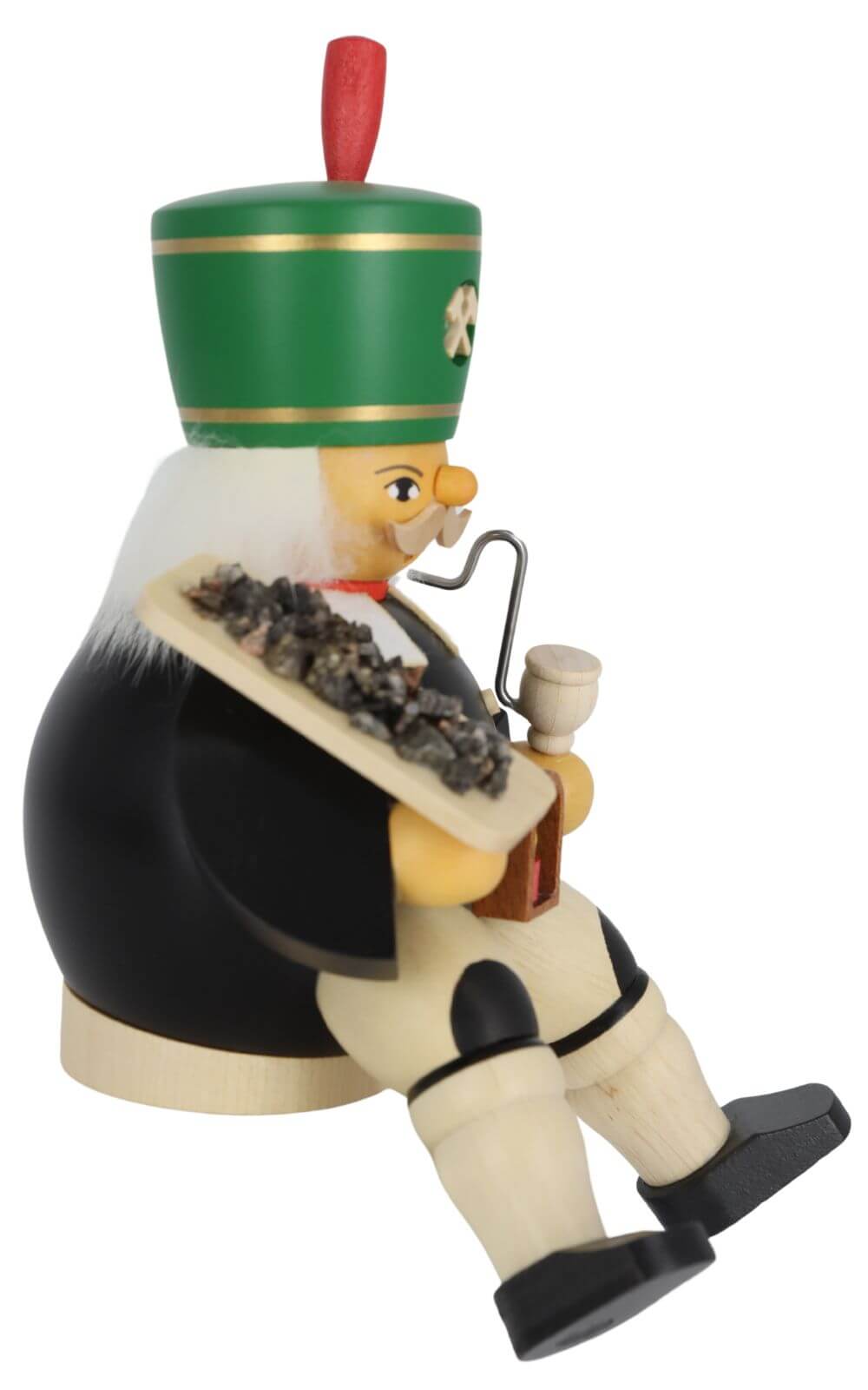 Räuchermännchen Bergmann mit Erz, sitzend, 14 cm von Müller Kleinkunst_3