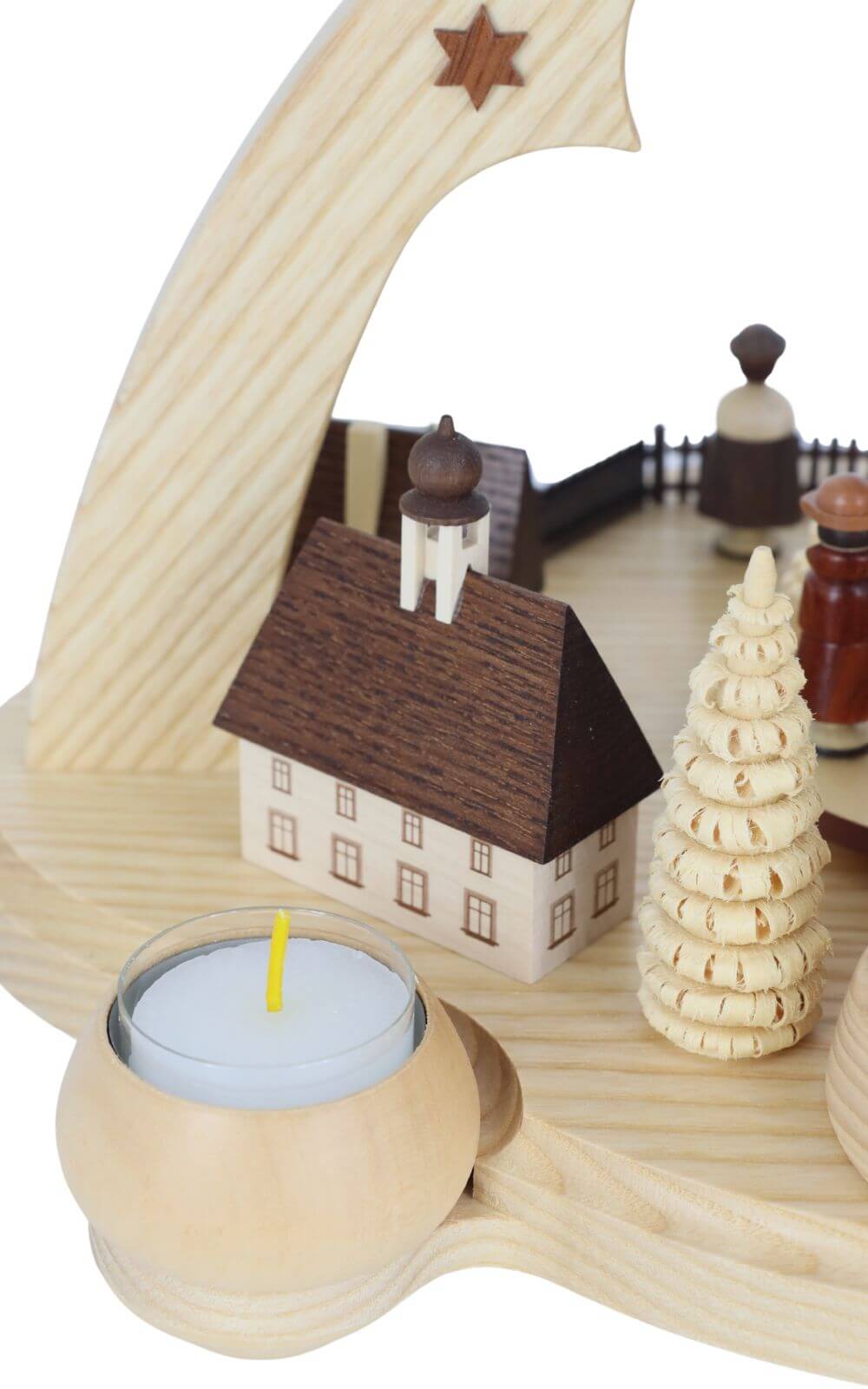 Weihnachtspyramide Seiffener Dorf, 1 - stöckig, 36 cm von Müller Kleinkunst_6