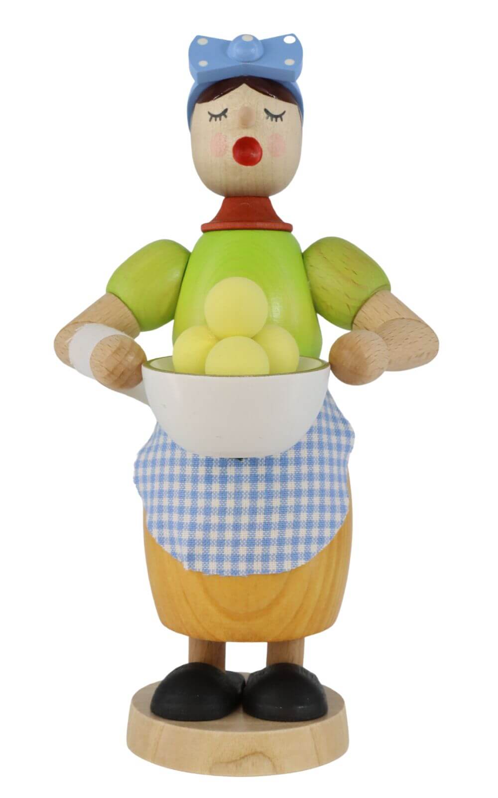 Räuchermännchen Kloßfrau, 17 cm von Richard Glässer