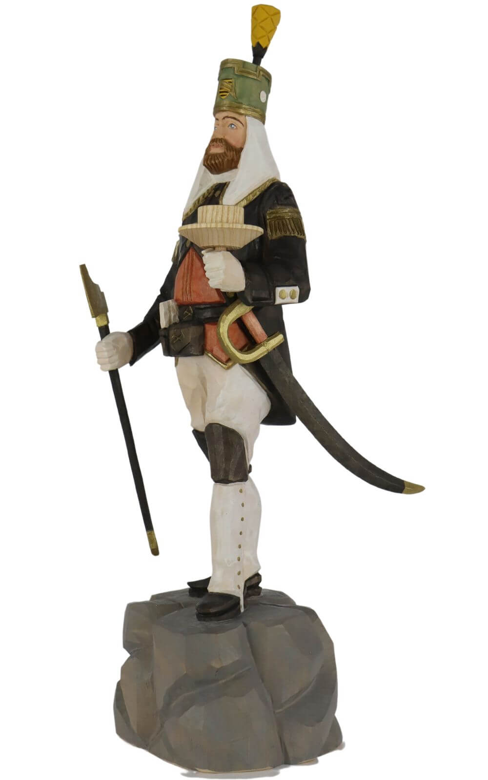 Annaberger Obersteiger, 32 cm, farbig von Schnitzkunst aus dem Erzgebirge_1