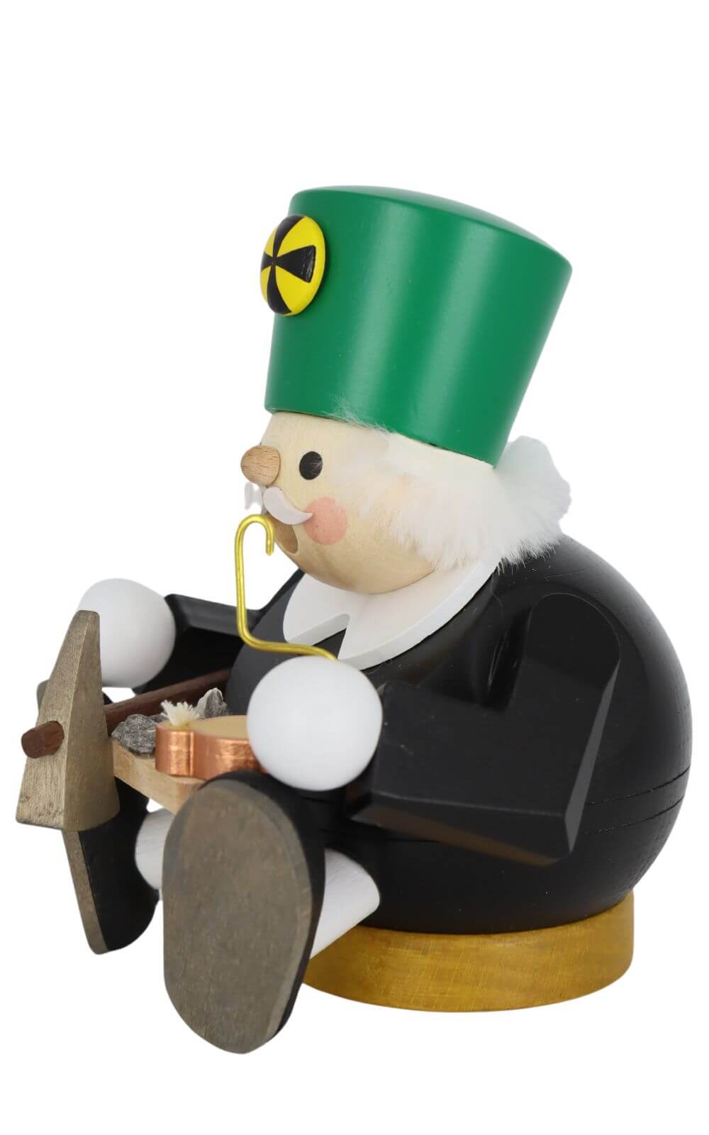 Räuchermann - Kugelräuchermännchen Bergmann, sitzend von Richard Glässer_2
