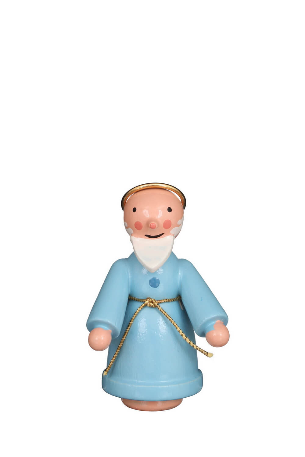 Miniatur - Musikengel Petrus, 4 cm, farbig von Christian Ulbricht