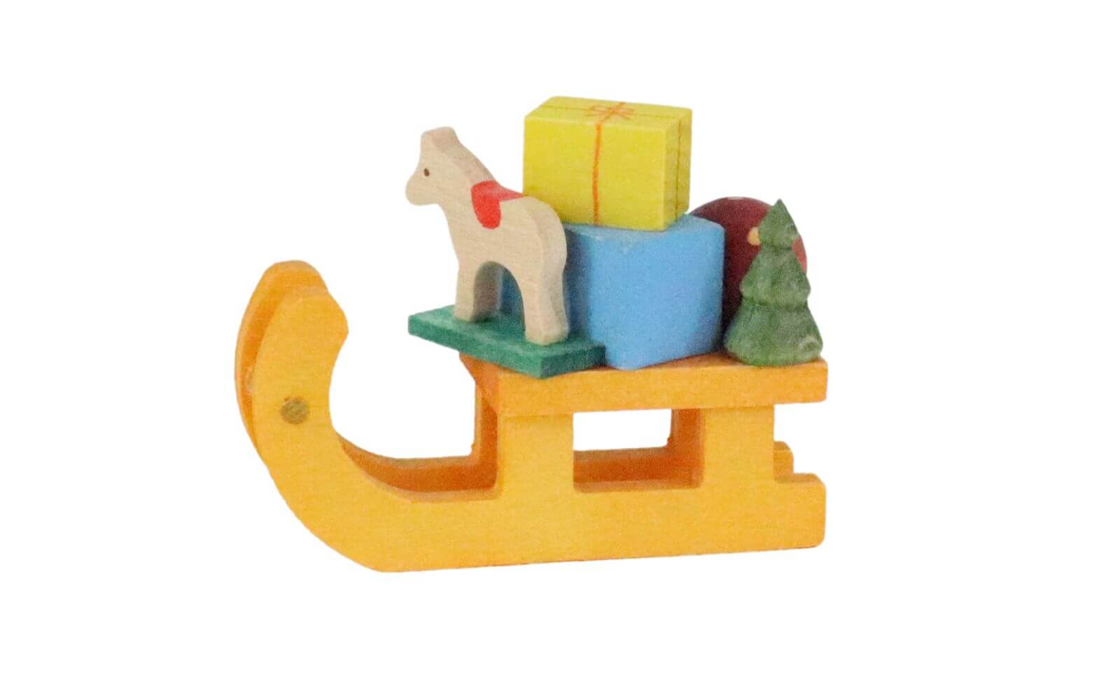 Miniatur Schlitten, farbig von Romy Thiel_3