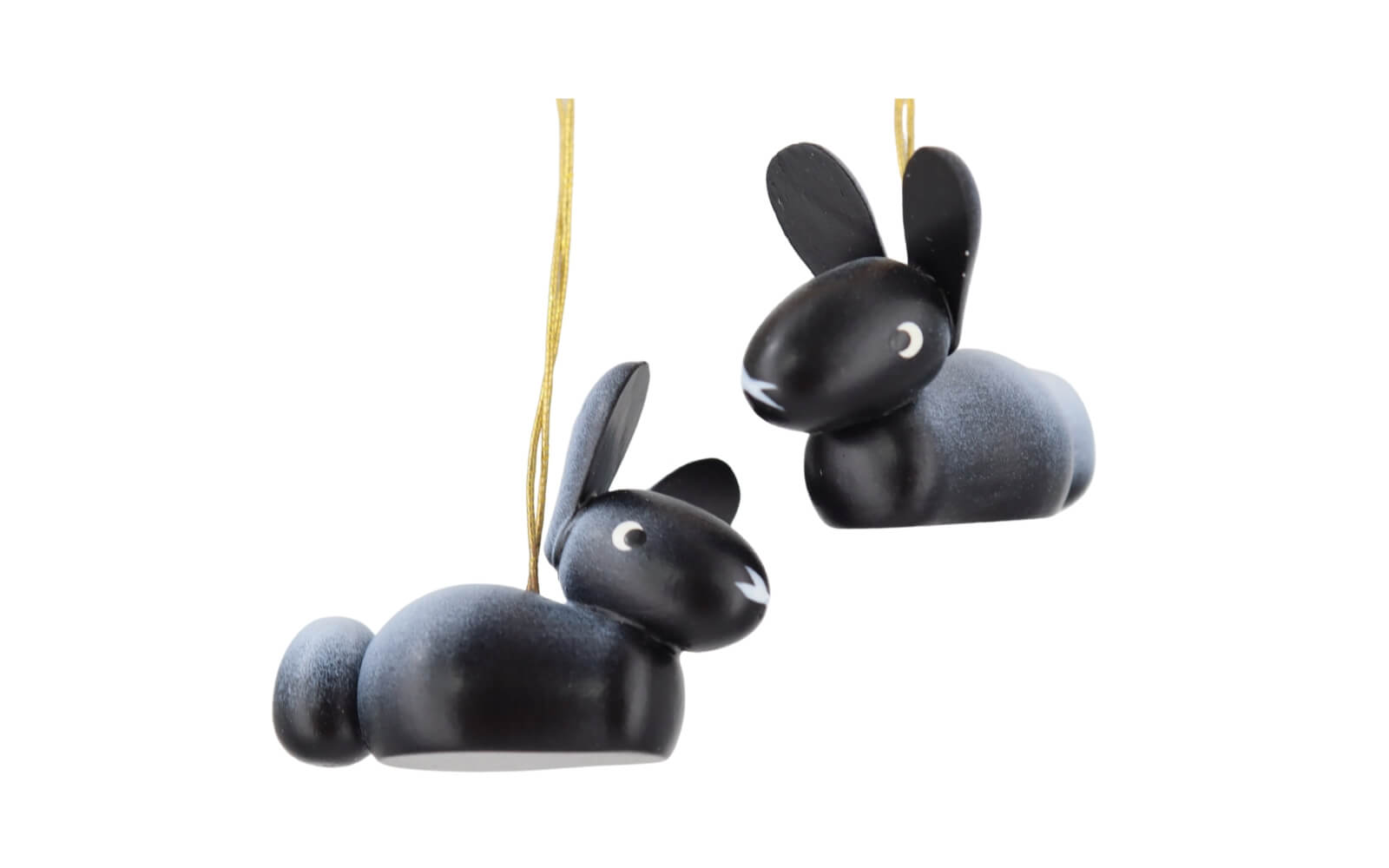 Hasen zum Hängen, 5 Stück, schwarz von SEIFFEN.COM_1