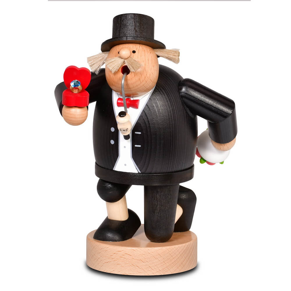 Räuchermännchen Rosenkavalier, 20 cm von KWO, Made in Germany_2