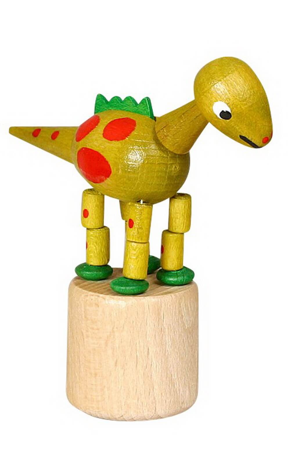 Wackelfigur gelber Dinosaurier von Jan Stephani
