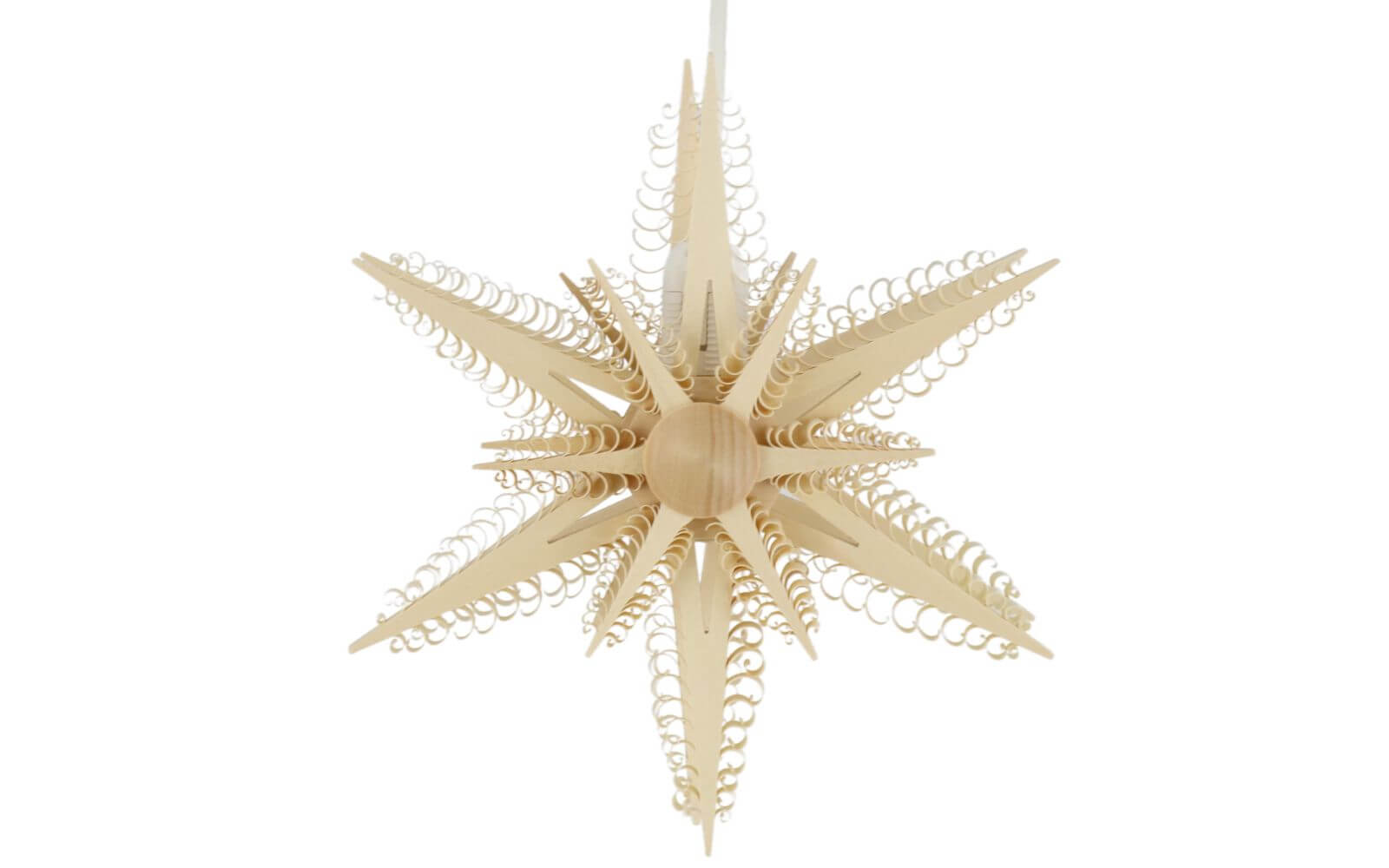Holzstern, Durchmesser 24 cm, elektrisch beleuchtet von Martina Rudolph_1