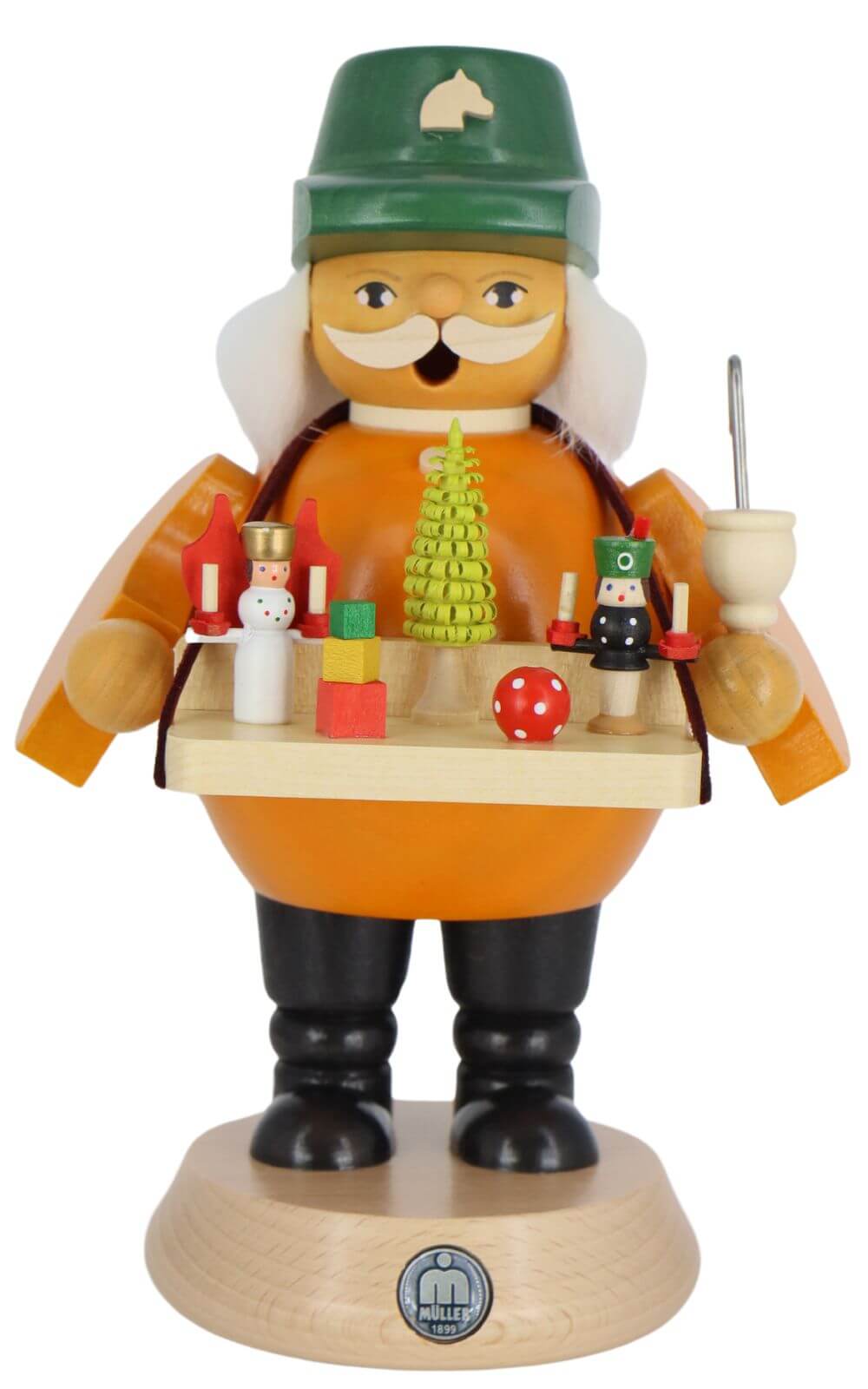Räuchermännchen Spielwarenverkäufer, 19 cm von Müller Kleinkunst_1