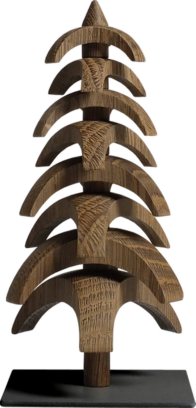 Drehbaum Twist, Eiche geräuchert, 15 cm von Seiffener Volkskunst eG