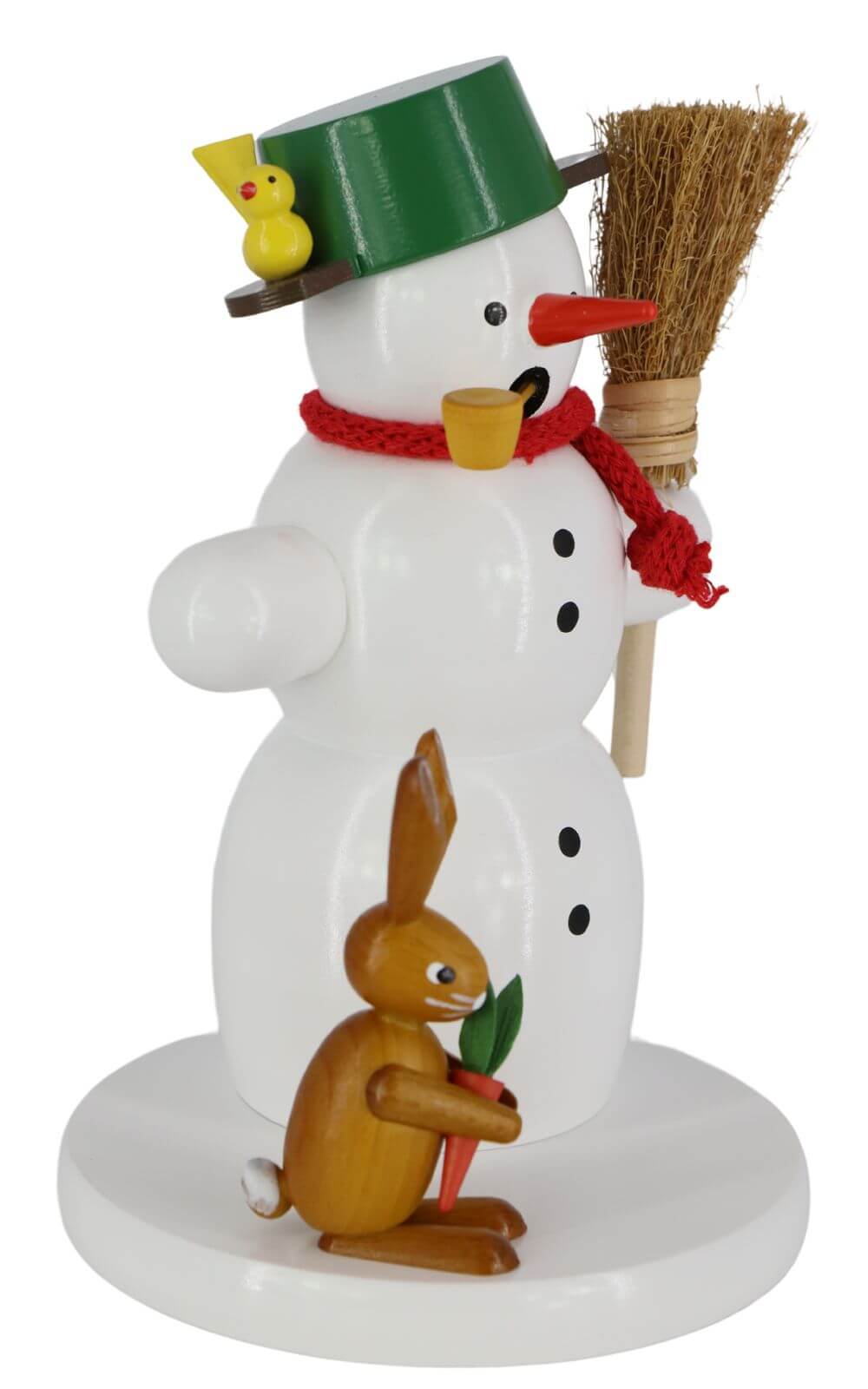 Räuchermännchen Schneemann mit Hase, 18 cm von Volker Zenker_2