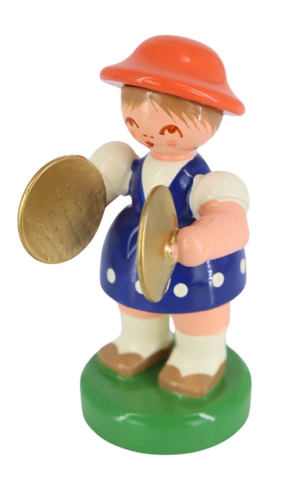 Miniatur Instrumentenmädchen mit Becken von Figurenland Uhlig_2
