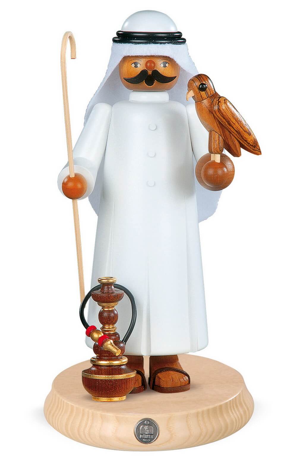 Räuchermännchen Araber mit Falke, 27 cm, farbig von Müller Kleinkunst