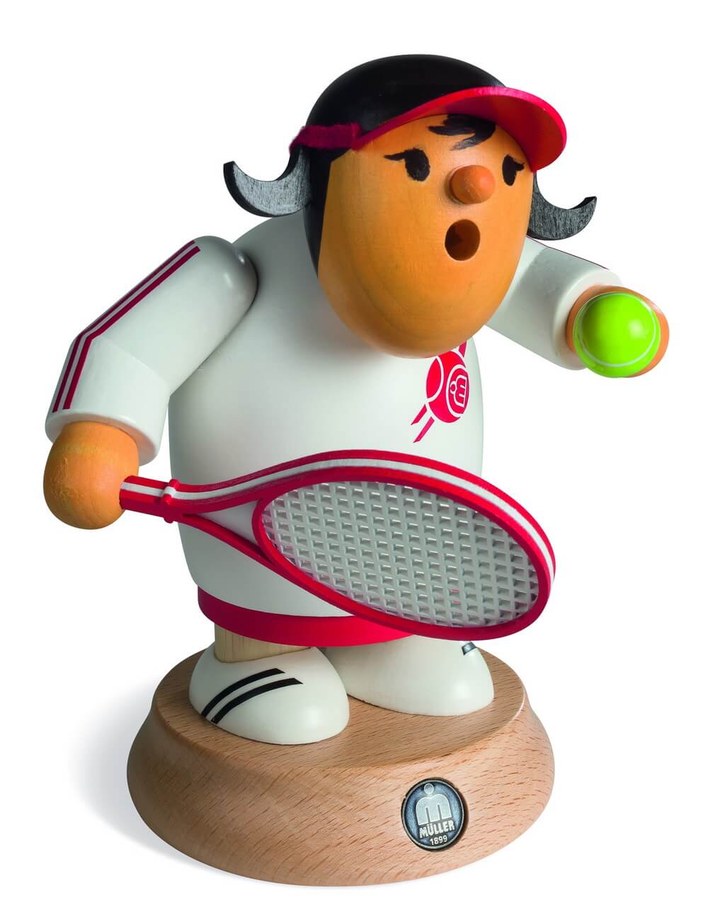 Räuchermännchen Müllerchen® Tennisspielerin, 16 cm von Müller Kleinkunst