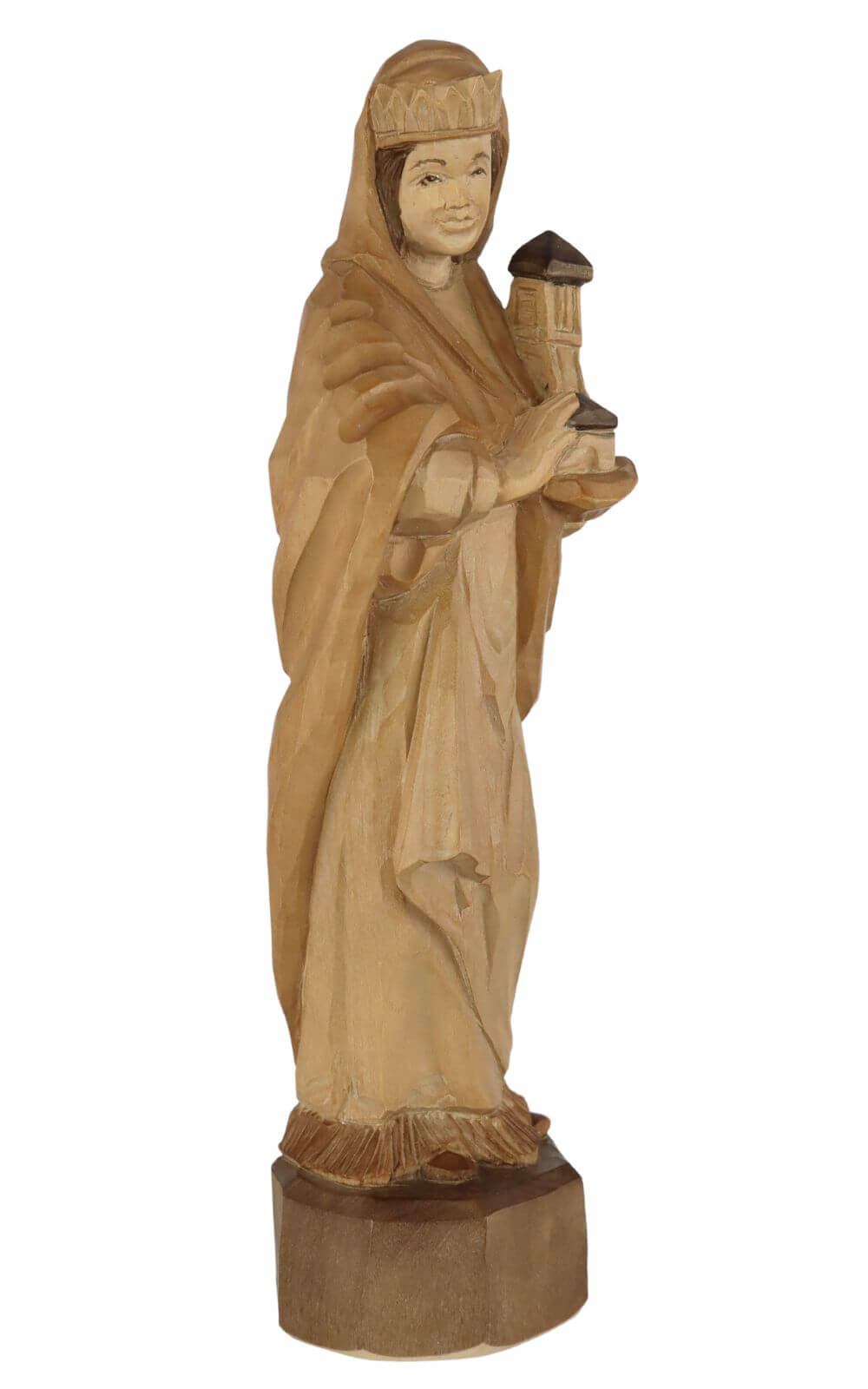 Heilige Barbara, 32 cm, farbig von Schnitzkunst aus dem Erzgebirge_1