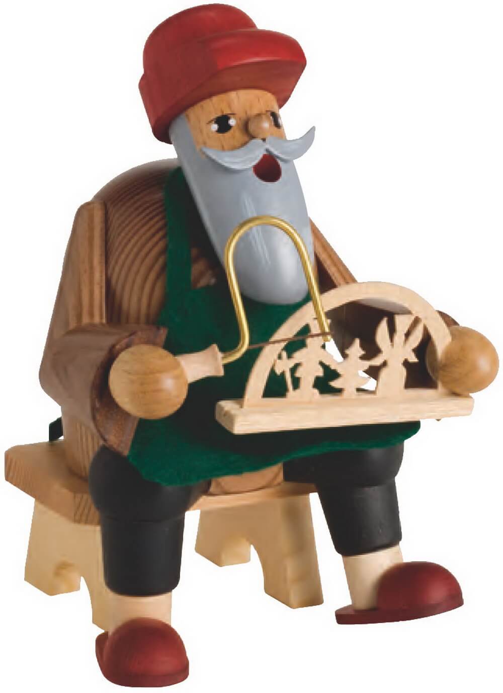 Räuchermännchen Schwibbogenmacher, 16 cm von KWO