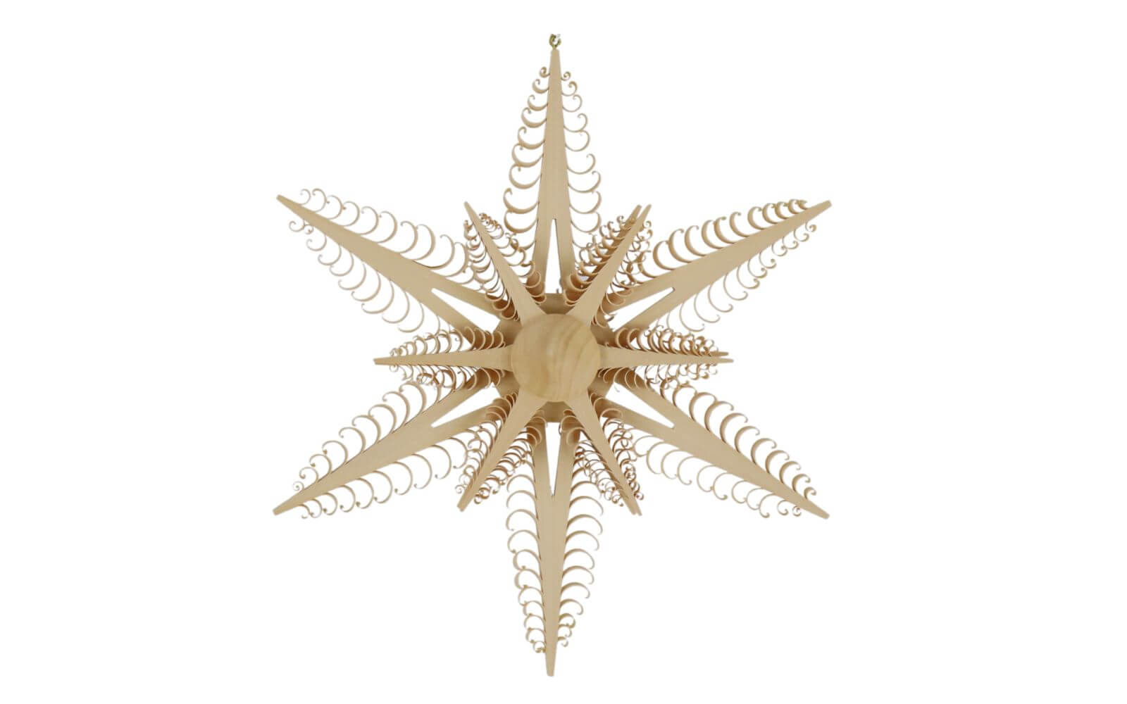 Fensterschmuck Holzstern Durchmesser 24 cm von Martina Rudolph
