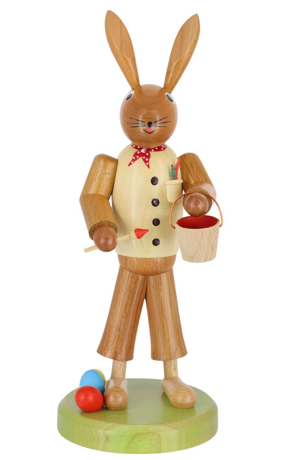 Osterhase Maler mit Pinsel, 28 cm von SEIFFEN.COM_1