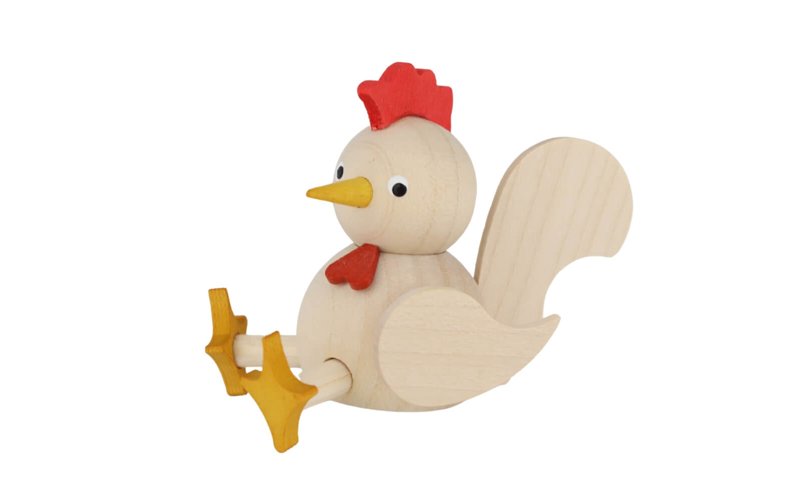 Miniatur Huhn, sitzend, 7 cm, natur von Ralf Zenker_2