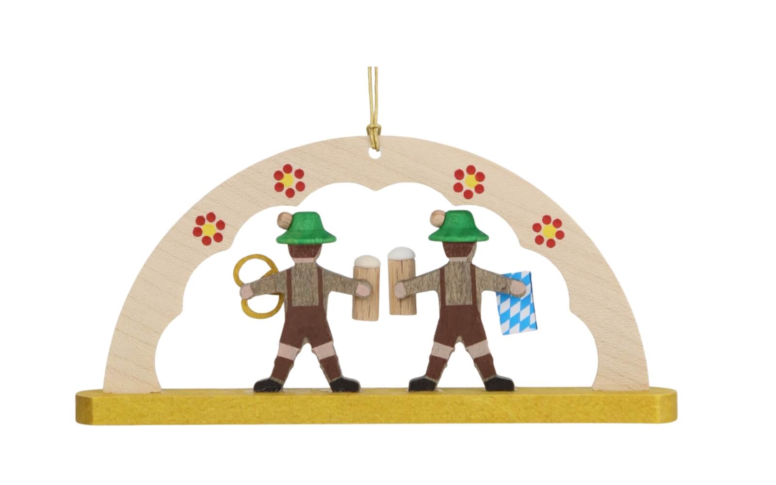 Christbaumschmuck - Schwibbogen Oktoberfest, farbig von Richard Glässer_2